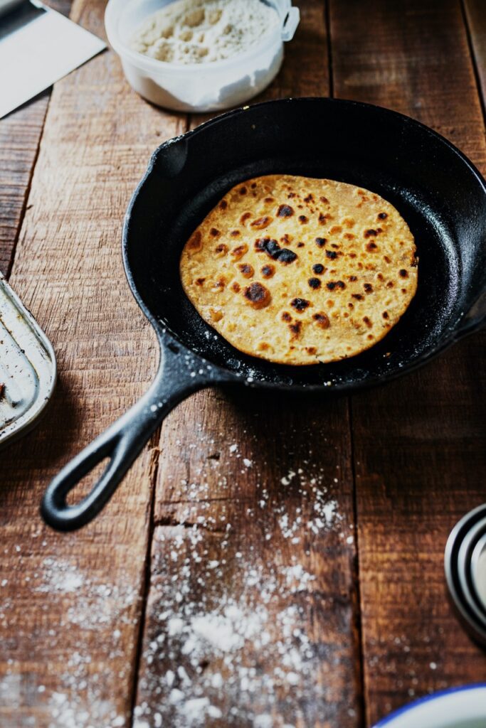 Knoblauch Naan Brot - ein Hauch von Indien trifft auf Afrika
