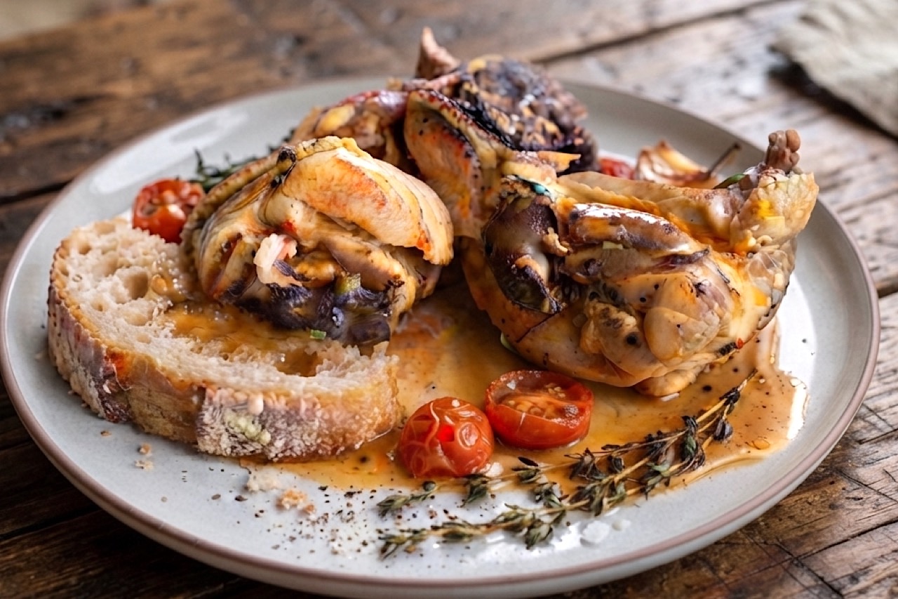 Pollo in Potacchio – Der Geschmack der italienischen Bauernküche aus den Marken  Willkommen zurück an unserem globalen Tisch! Heute öffnen wir die Tür zu einer typischen Bauernküche der Region Marken und tauchen kopfüber in einen blubbernden, duftenden Topf voll Pollo in Potacchio ein – einem traditionellen zweiten Gang, der die Seele dieser einzigartigen italienischen Wohlfühlküche einfängt. Die Marken (auf Italienisch le Marche) werden oft als „Italien im Kleinformat“ bezeichnet, weil sie alles vereinen: steile Klippen und Sandstrände an der Küste, sanfte, mit Olivenhainen und Weinbergen bedeckte Hügel sowie raue Bergspitzen....  https://mediterrane-delites.com/2026/09/17/pollo-in-potacchio/